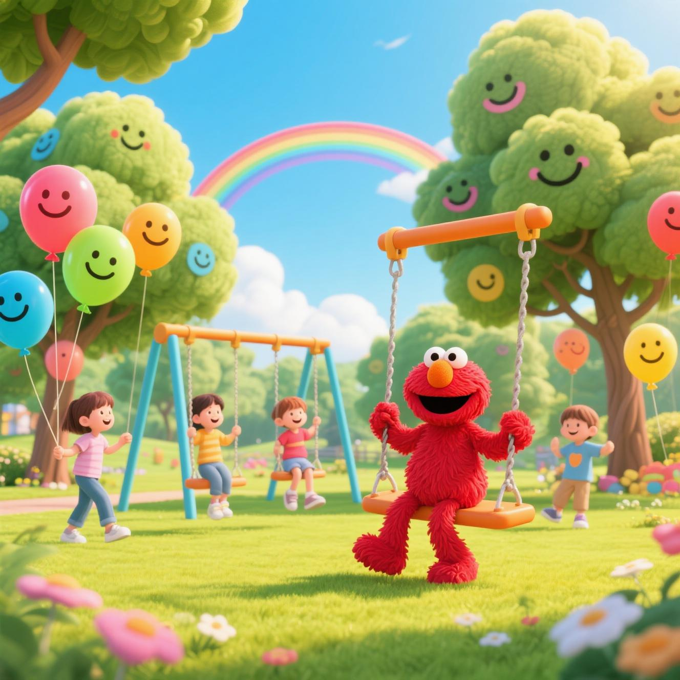 Elmo's Beach Day - Elmo-style content created with AI for Ages 3-6, Adventure, Fun Sounds